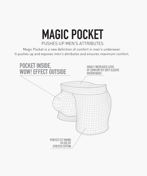 Magic Pocket Bumbac Shorts Atlantic pentru bărbați