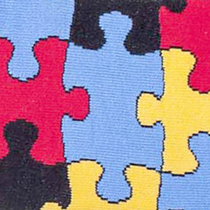 Picioare puzzle din bumbac pentru bărbați