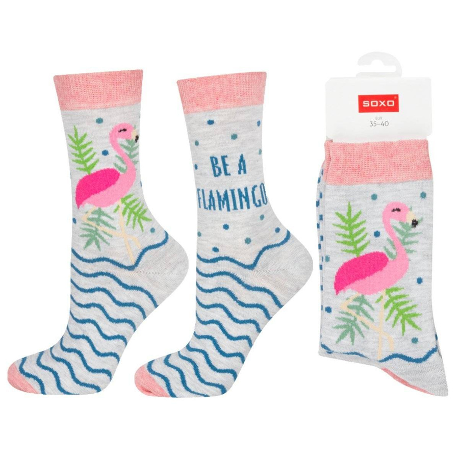 Flamingo Șosete de bumbac pentru femei