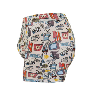 Pantaloni scurți boxeri din bumbac pentru bărbați în stil amuzant