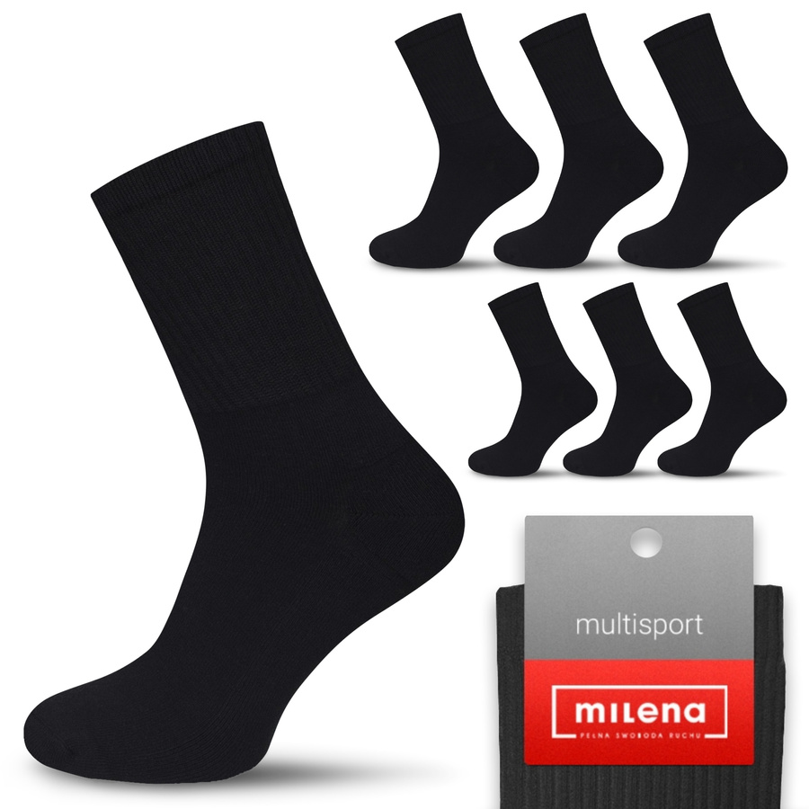 Șosete sport 1/2 jumătate Terry Multisport 6-pack