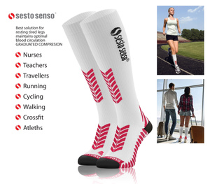 Șosete de compresie sportive unisex 2-pack