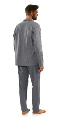 Rozpinana Piżama Męska Długi Rękaw