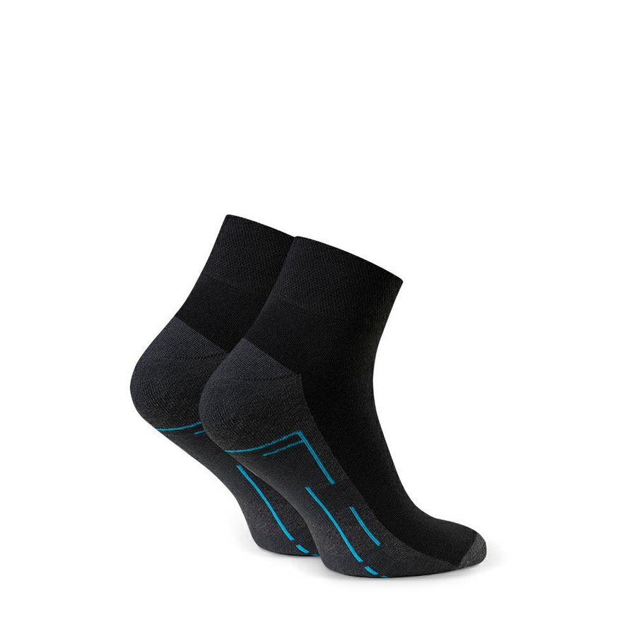 Șosete sport din bumbac negru pentru femei