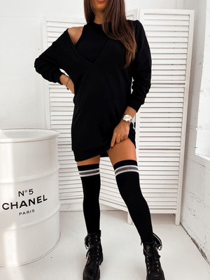 Șosete de damă din bumbac cu dungi cu Lurex