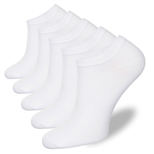 Șosete albe din bumbac pentru bărbați 5 perechi Milena - confort și prospețime în fiecare zi