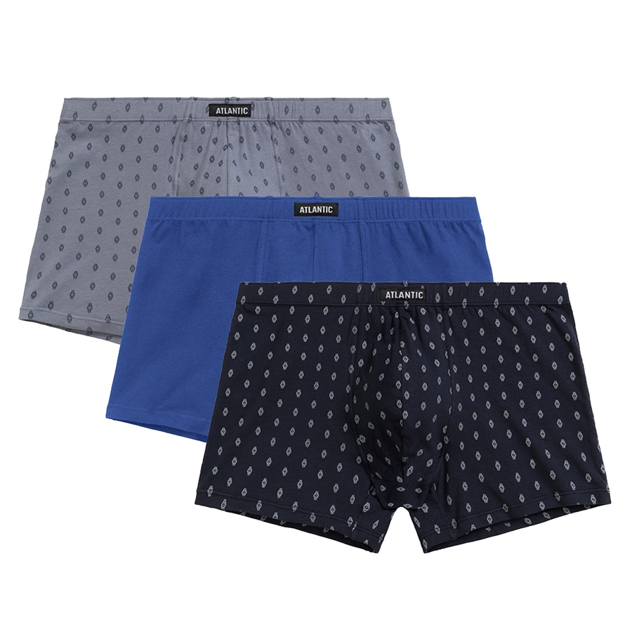 Pantaloni scurți boxeri din bumbac pentru bărbați 3-Pack