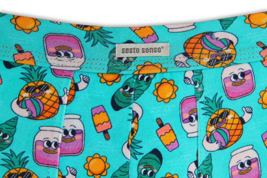 Pantaloni scurți boxeri din bumbac pentru bărbați în stil amuzant