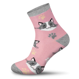 Kolorowe skarpetki damskie w zabawne wzory Milena