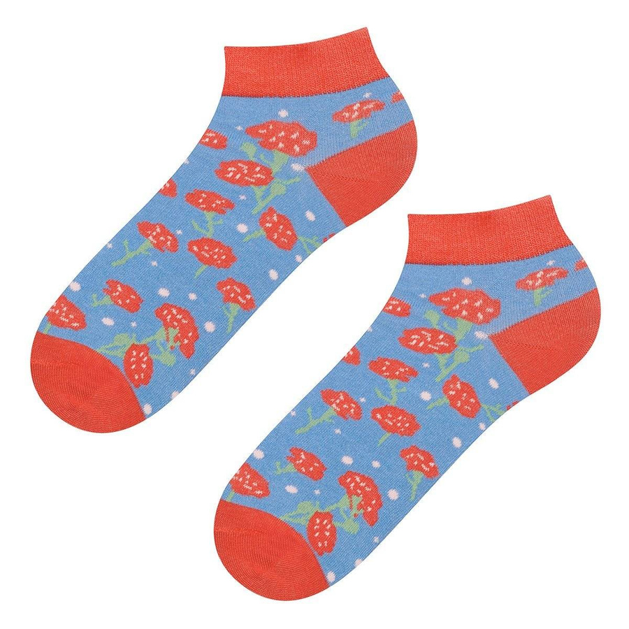 Șosete din bumbac pentru femei Poppies