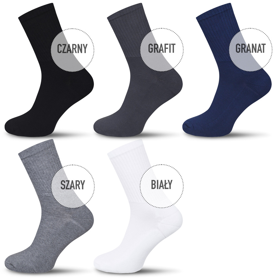 Șosete sport 1/2 jumătate Terry Multisport 6-pack