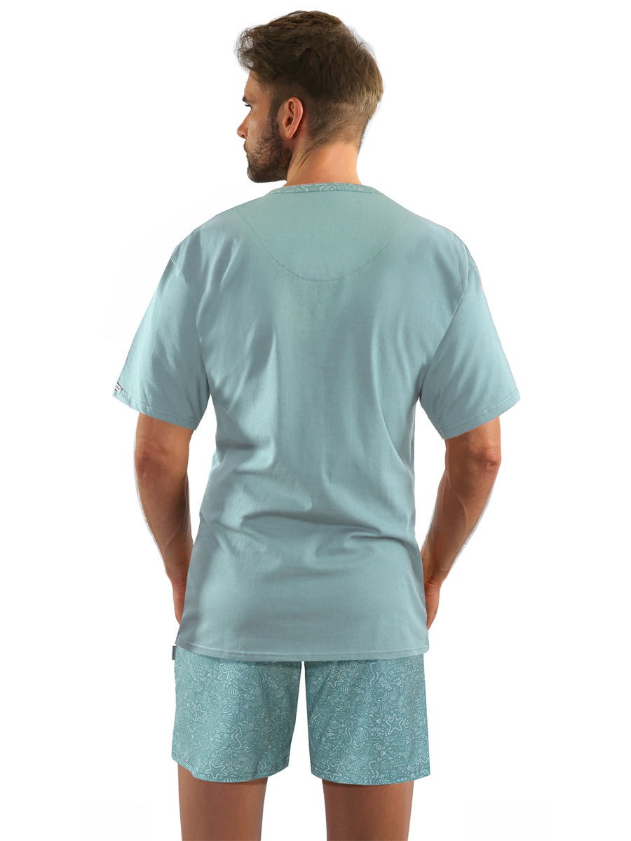 Pijama bărbătească Comfort din bumbac creponat