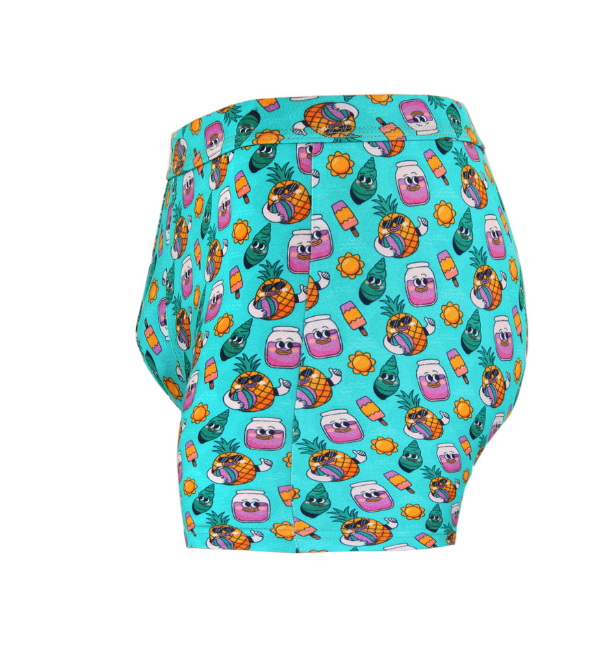 Pantaloni scurți boxeri din bumbac pentru bărbați în stil amuzant