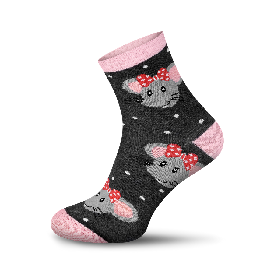 Kolorowe skarpetki damskie w zabawne wzory Milena