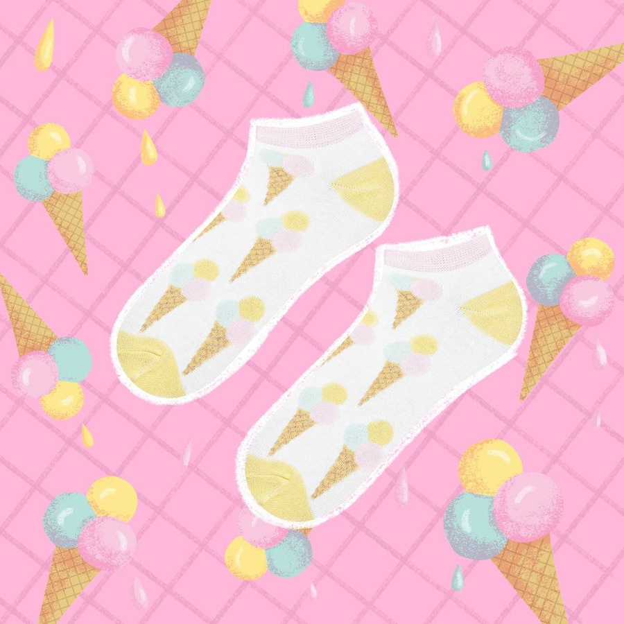 Femei Cotton Feet Citrus Comfort