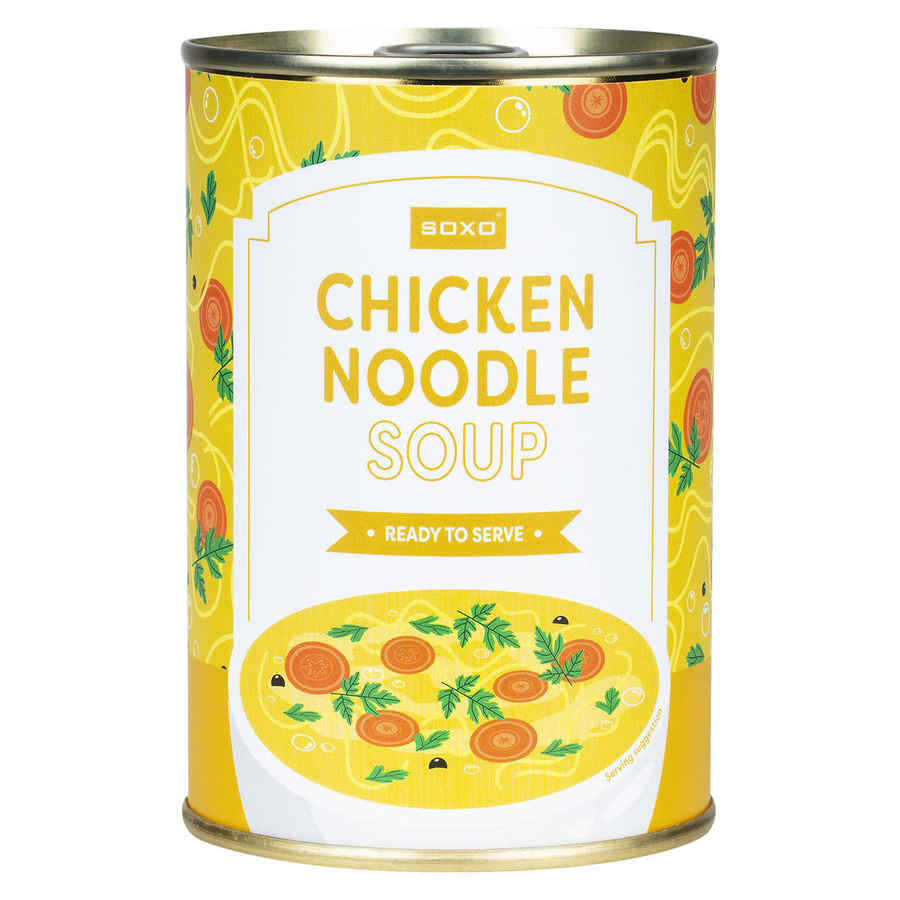 Damskie | Męskie Skarpetki SOXO GOOD STUFF kolorowe chicken soup w puszce na prezent unisex