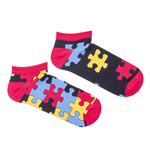 Picioare puzzle din bumbac pentru bărbați