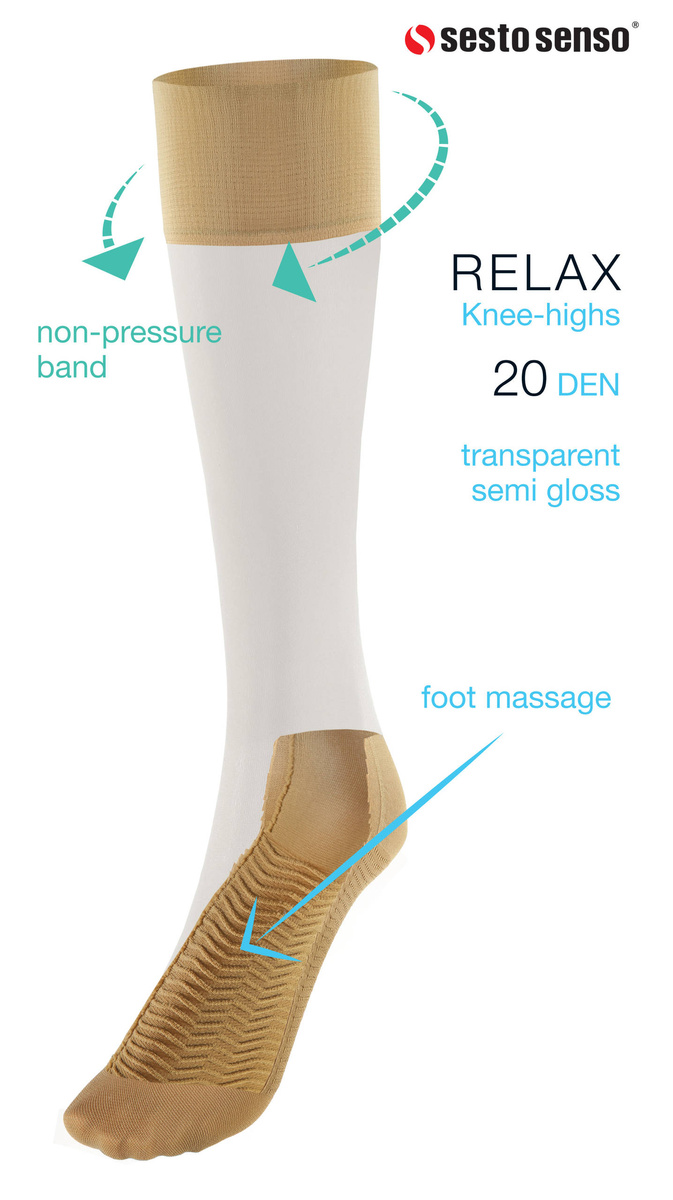 Șosete de genunchi pentru femei Relax 3-pack