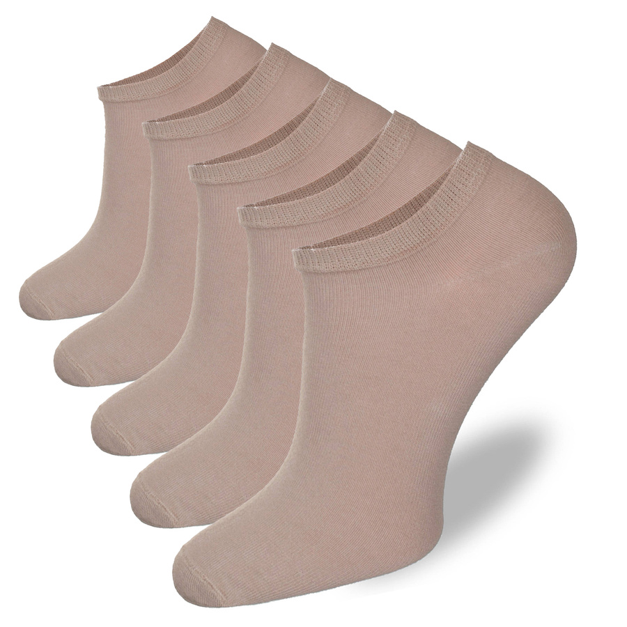 Șosete bărbătești din bumbac bej 5 perechi Milena - confort și prospețime în fiecare zi