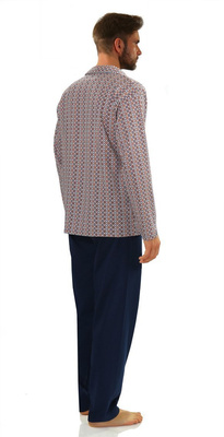 Piżama Męska Długi Rękaw Rozpinana 2385/15
