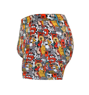 Pantaloni scurți boxeri din bumbac pentru bărbați în stil amuzant