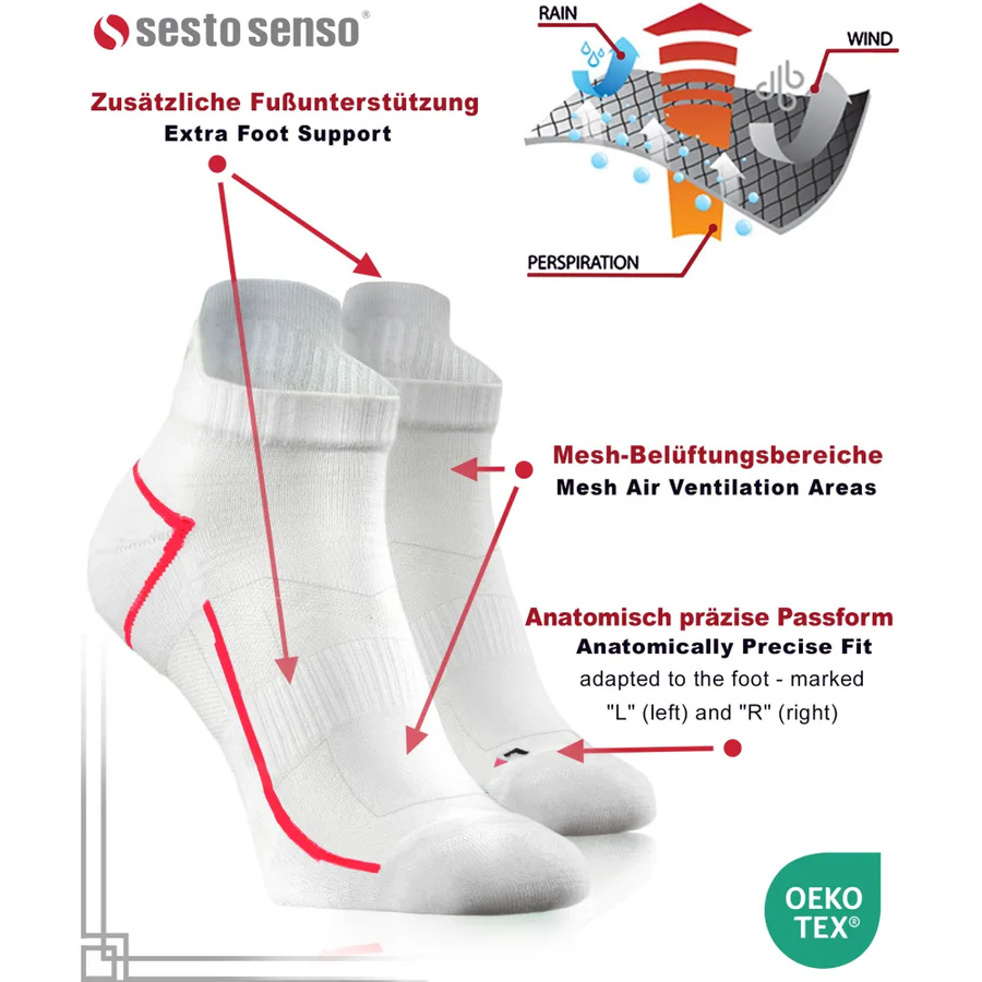 Șosete sport pentru bărbați SKB10 pachet de 4