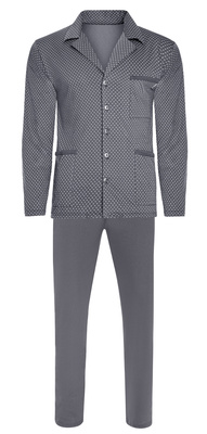 Rozpinana Piżama Męska Długi Rękaw