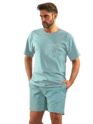 Pijama bărbătească Comfort din bumbac creponat