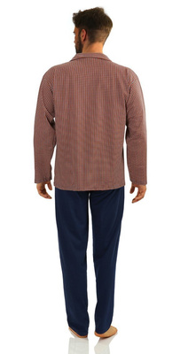 Piżama Męska Długi Rękaw Rozpinana 2385/15