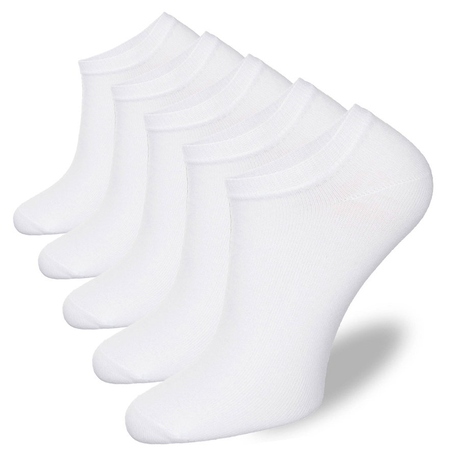 Șosete albe din bumbac pentru bărbați 5 perechi Milena - confort și prospețime în fiecare zi