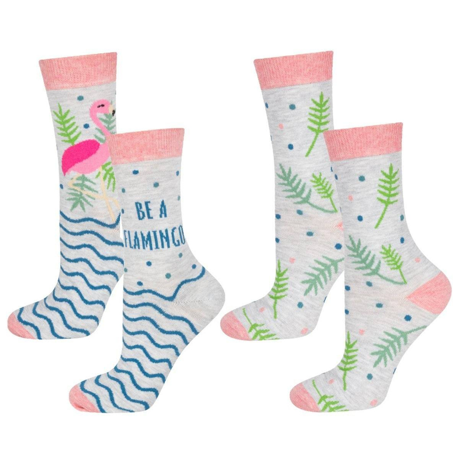 Flamingo Șosete de bumbac pentru femei