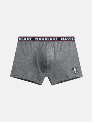 Pantaloni scurți boxeri pentru bărbați cu cauciuc extern Art. 322 Gri Navigare
