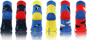 Kolorowe śmieszne ZAKOSTKI SKARPETY FINEST Sesto Senso