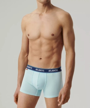 Set de 3 boxeri sport Atlantic gri și albastru pentru bărbați - potrivire perfectă și confort.