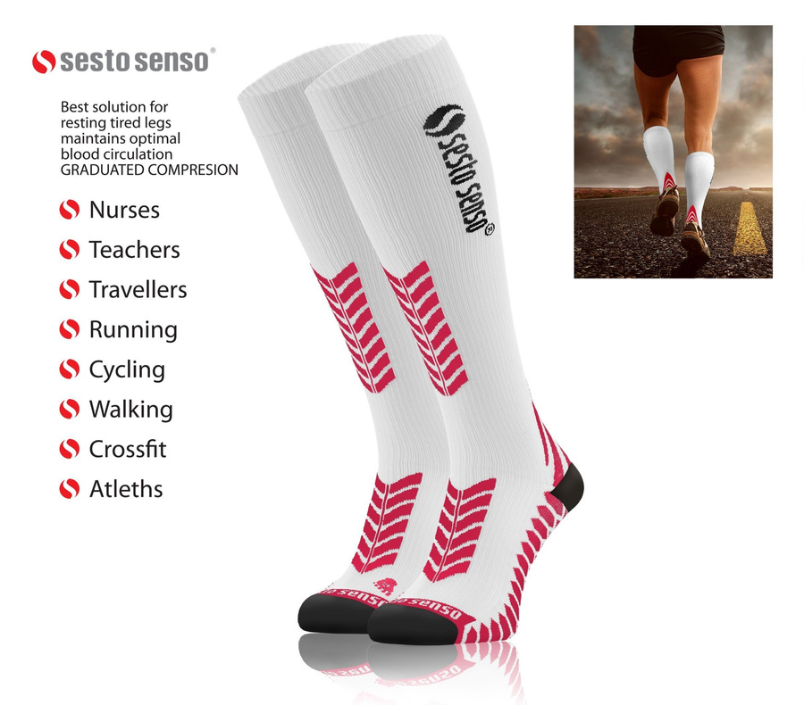 Șosete de compresie sportive unisex 2-pack