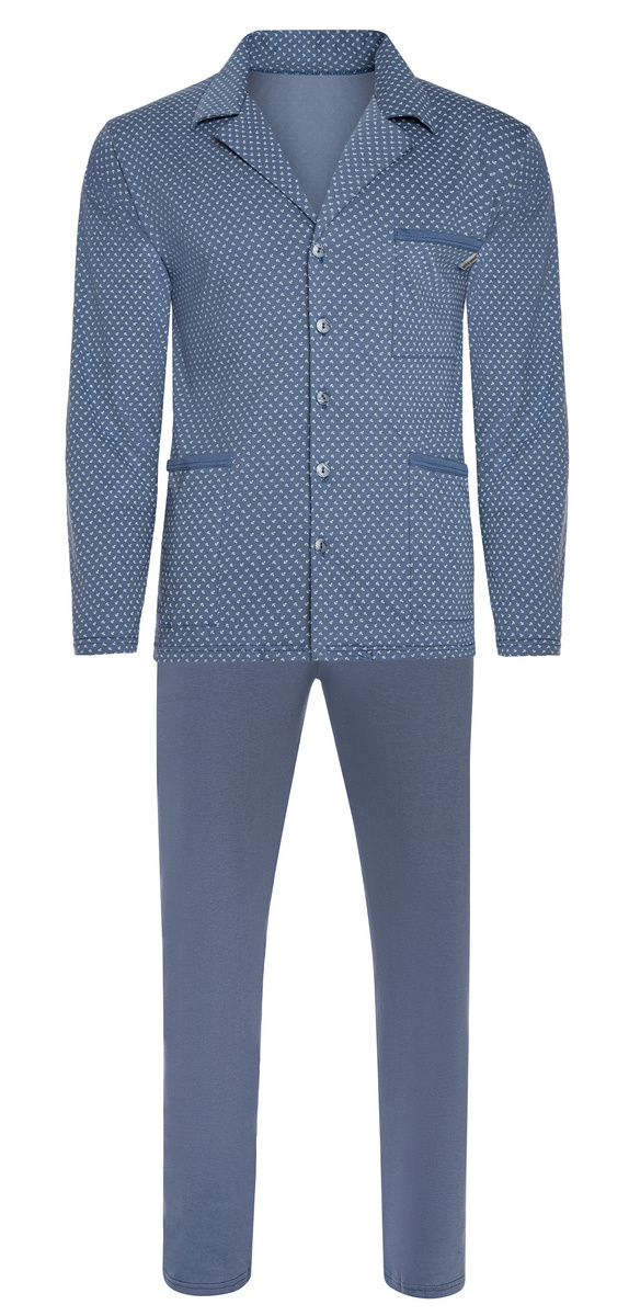 Rozpinana Piżama Męska Długi Rękaw