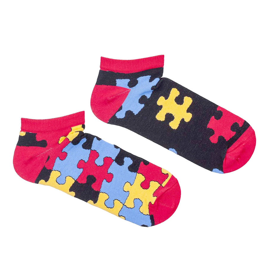 Picioare puzzle din bumbac pentru bărbați