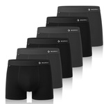 Pantaloni scurți boxeri din bumbac pentru bărbați, pachet de 6