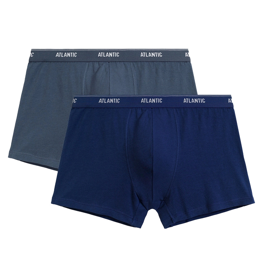 Pantaloni scurți boxeri pentru bărbați din bumbac albastru 2-Pack
