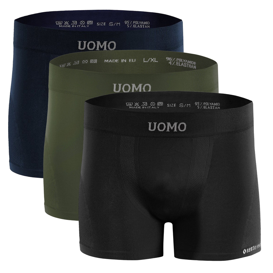 Pantaloni scurți boxeri fără cusătură pentru bărbați Solar