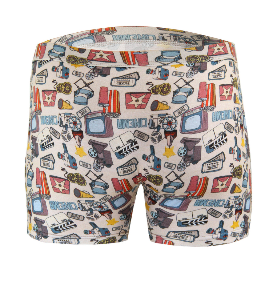 Pantaloni scurți boxeri din bumbac pentru bărbați în stil amuzant