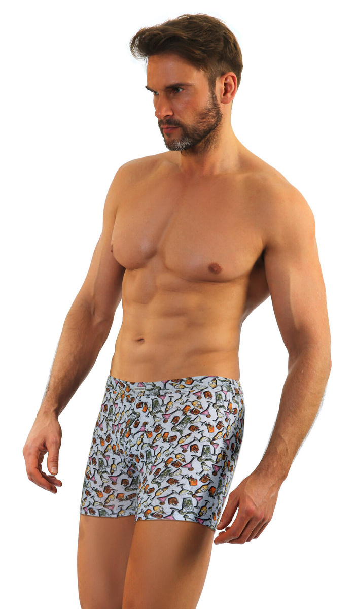 Pantaloni scurți boxeri din bumbac pentru bărbați în stil amuzant