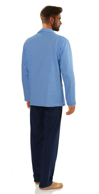 Piżama Męska Długi Rękaw Rozpinana 2385/15