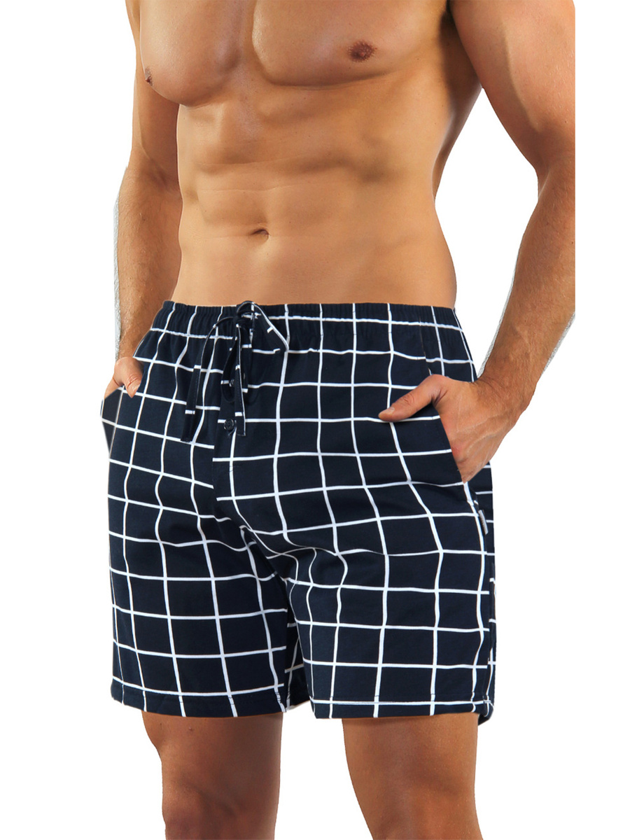 Pijama bărbătească Comfort din bumbac creponat