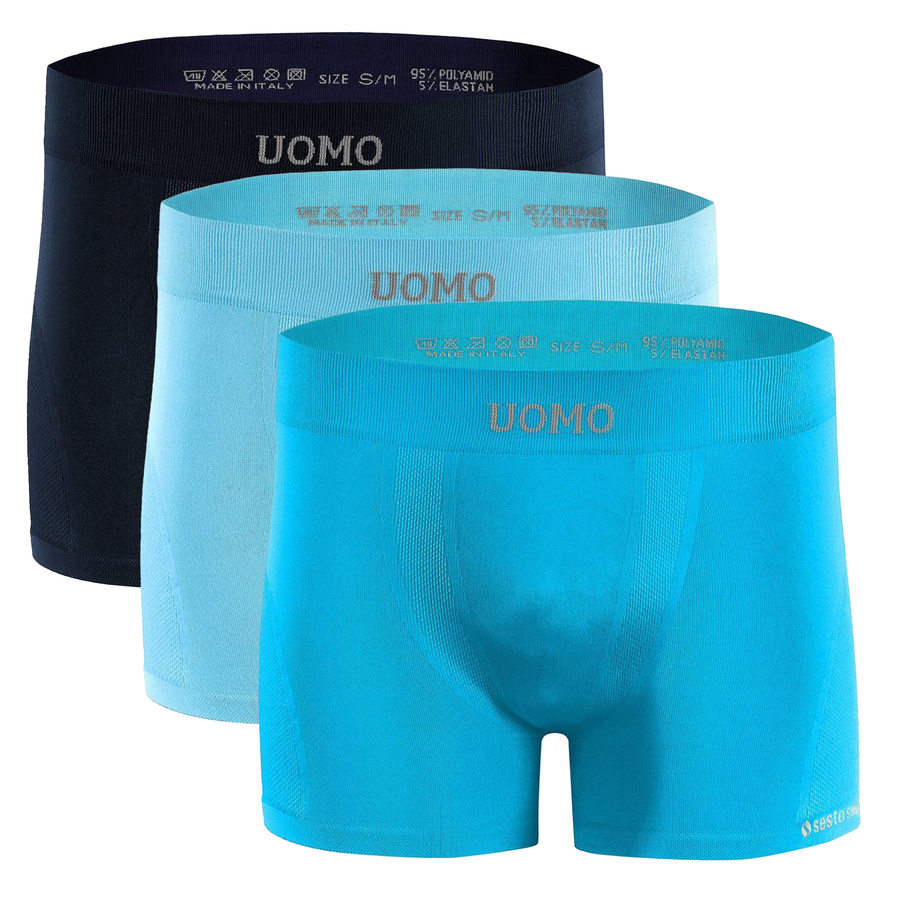 3x Pantaloni scurți boxeri fără cusătură pentru bărbați