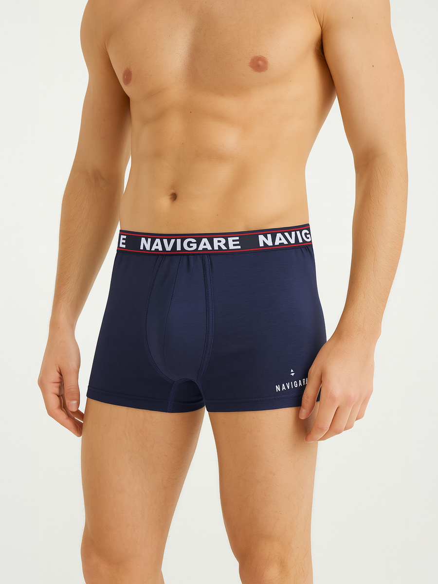 Boxeri pentru bărbați cu elastic exterior Fitted Art. 322 Albastru marin