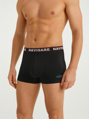 Pantaloni scurți boxeri pentru bărbați cu cauciuc exterior Art 322 negru Navigare
