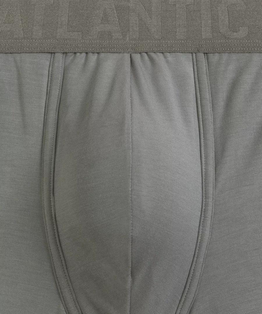 Pantaloni scurți sport pentru bărbați verzi 88% micromodal Atlantic - confort maxim și respirabilitate