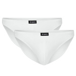 2 X Slipy Męskie Mini Czarne Bawełna Pima Bielizna Atlantic Basic