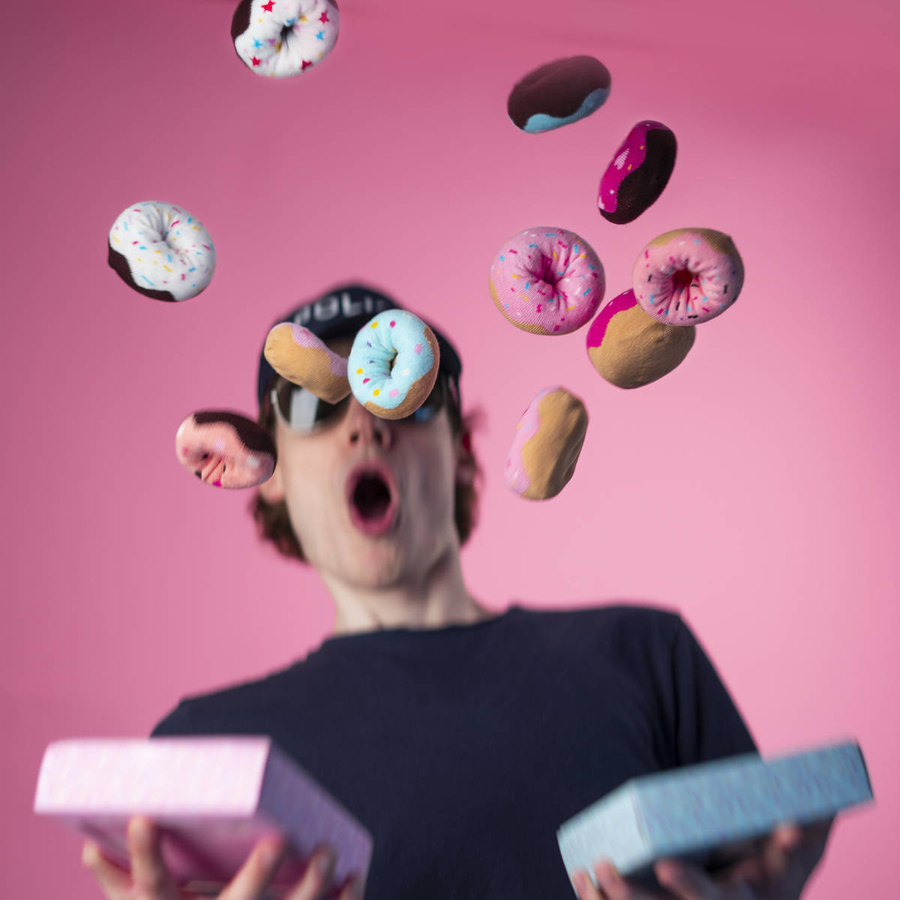 Șosete Donut pentru femei din bumbac